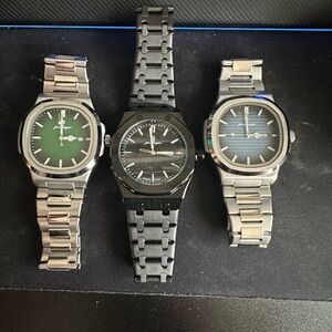 Lucky Fours Stylish Trio of Men's Watches